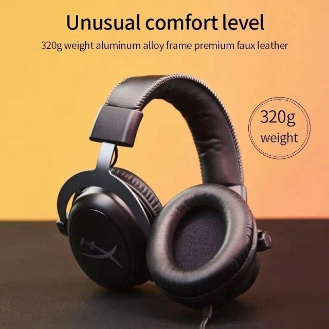 Wired Gaming Headset with HiFi 7.1 Surround Sound & Noise-Cancellation for PC & PS4