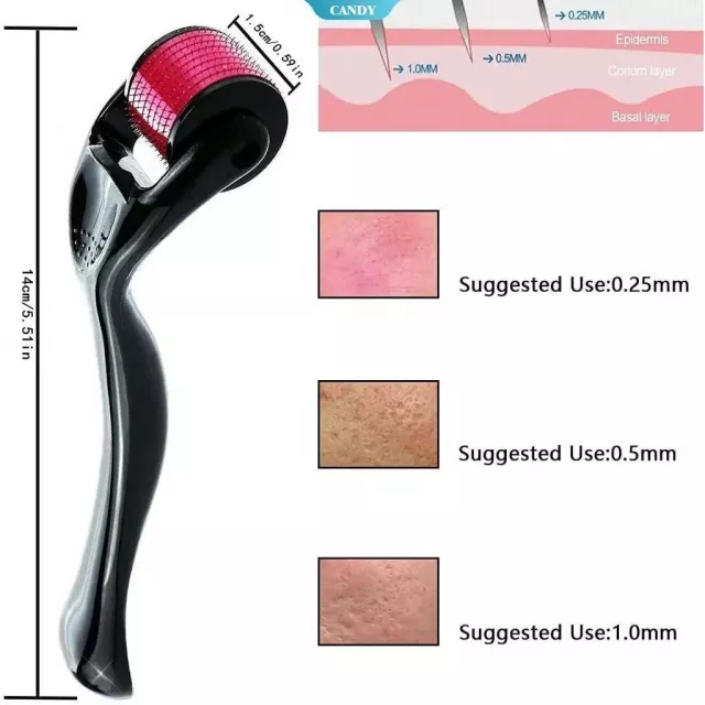 Titanium Micro Needling Derma Roller for Hair and Beard Regrowth - Image 7