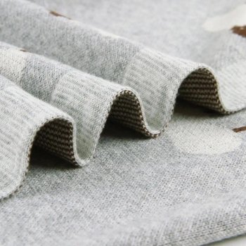 Knitted Baby Blanket with Alpaca
