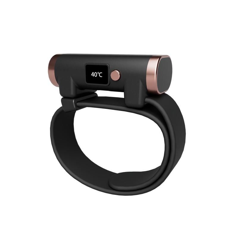 Portable 2-in-1 Bracelet Hand Warmer with Intelligent Temperature Control and Digital Display 