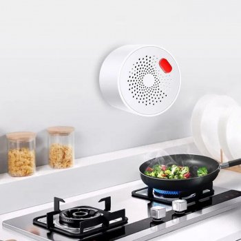 WiFi & Bluetooth Natural Gas Leak Detector: Home Safety Alarm for Combustible Gases