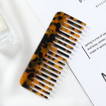 Korean-Inspired Colorful Acetate Wide-Tooth Hair Comb