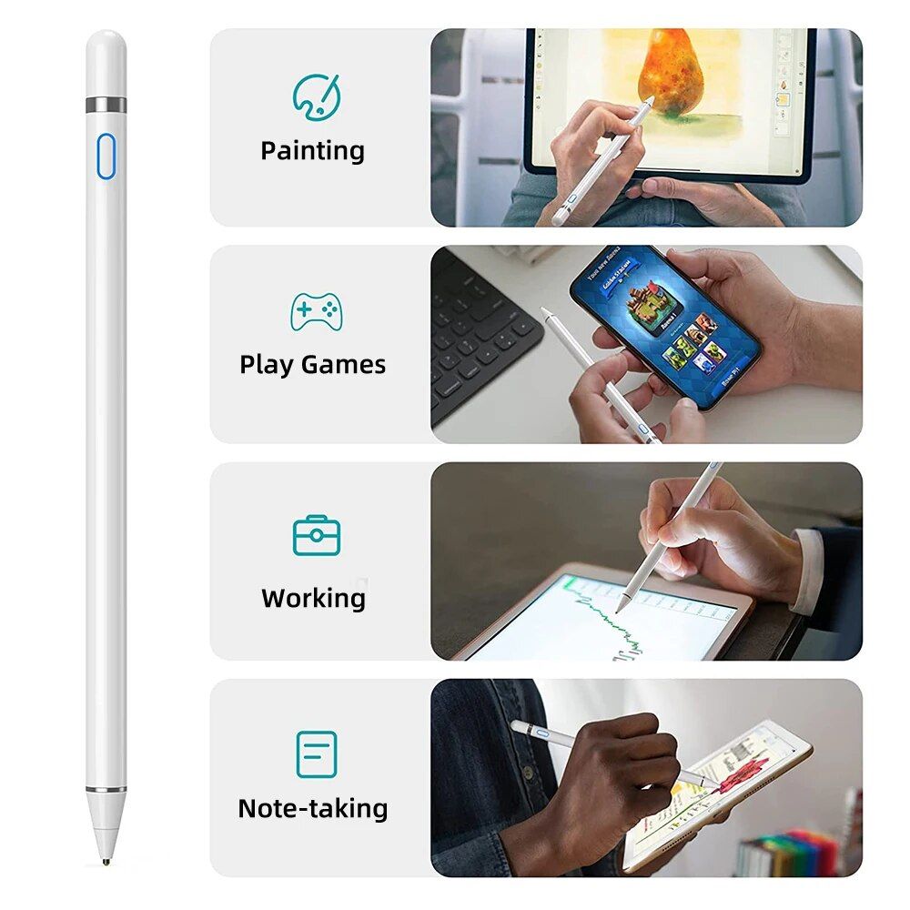 Universal Stylus Pen for Tablets & Mobiles: Fine Tip, Fast Charging & High Sensitivity 