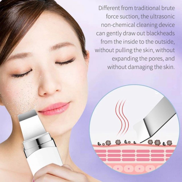 Ultrasonic Facial Scrubber: Deep Cleansing & Rejuvenation Spatula - Image 6