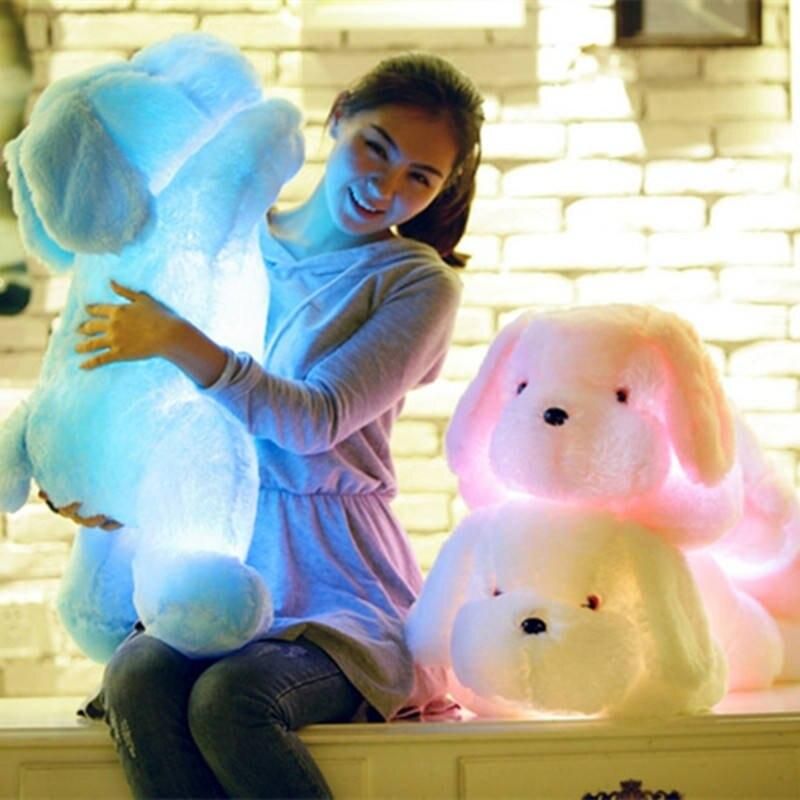 Charming LED Dog Plush Night Light: Perfect Gift for All Ages 