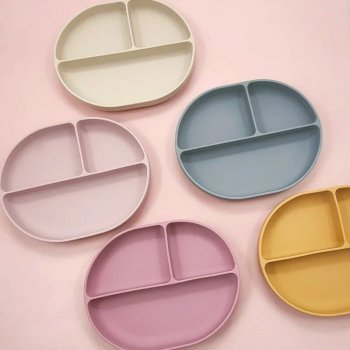 Safe & Fun Silicone Baby Plate with Suction - Ideal for All Ages from Infants to Preteens