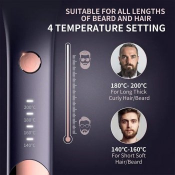 Quick Heat Beard and Hair Straightener Comb with Ionic Technology
