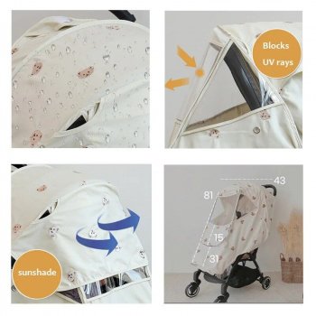 All-Season Baby Stroller Cover: Waterproof, Mosquito-Proof, and Warm