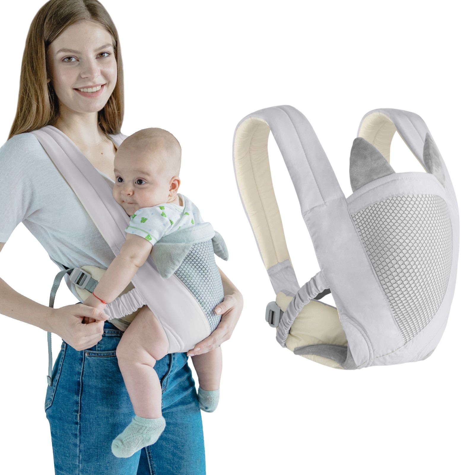 Multi-Function Baby Carrier Sling Wrap for Newborns & Toddlers 