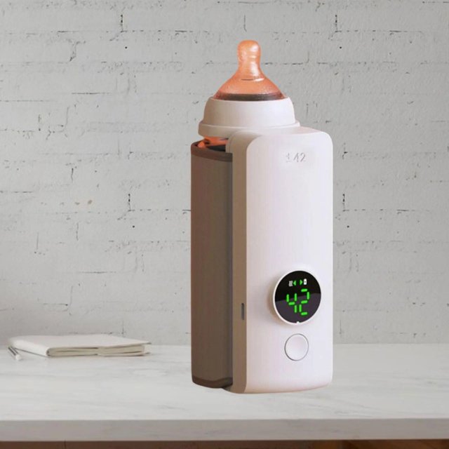 Portable USB Rechargeable Baby Bottle Warmer with Adjustable Temperature and Digital Display - Image 4
