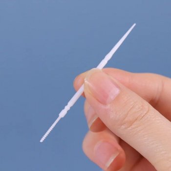 100 Pack Dual-Head Interdental Brushes - Multicolor Dental Picks for Oral Hygiene