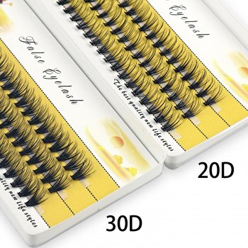 Luxurious 20D/30D Mink Effect Individual Eyelash Extensions - 60 Bundle Box, Natural Long Look