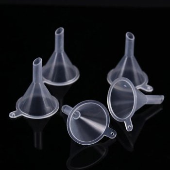 10PCS Compact Mini Plastic Funnels for Perfume & Liquid Oil Transfers
