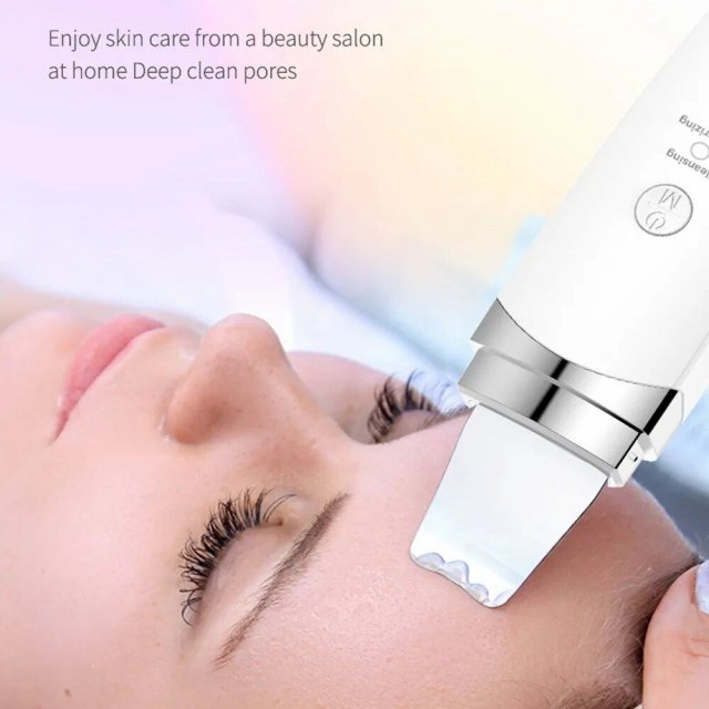 Ultrasonic Facial Scrubber: Deep Cleansing & Rejuvenation Spatula - Image 3