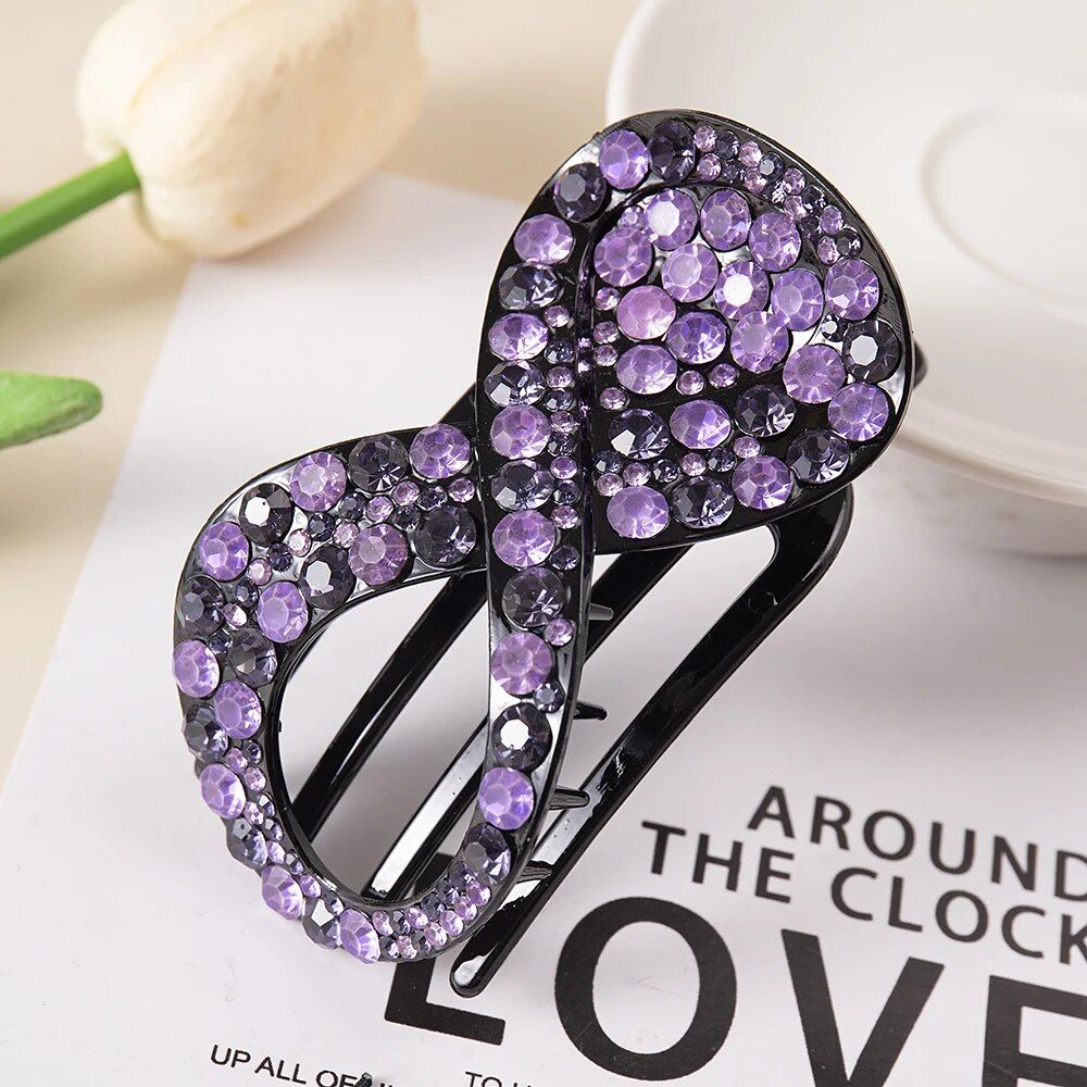 3 - Purple Rhinestones