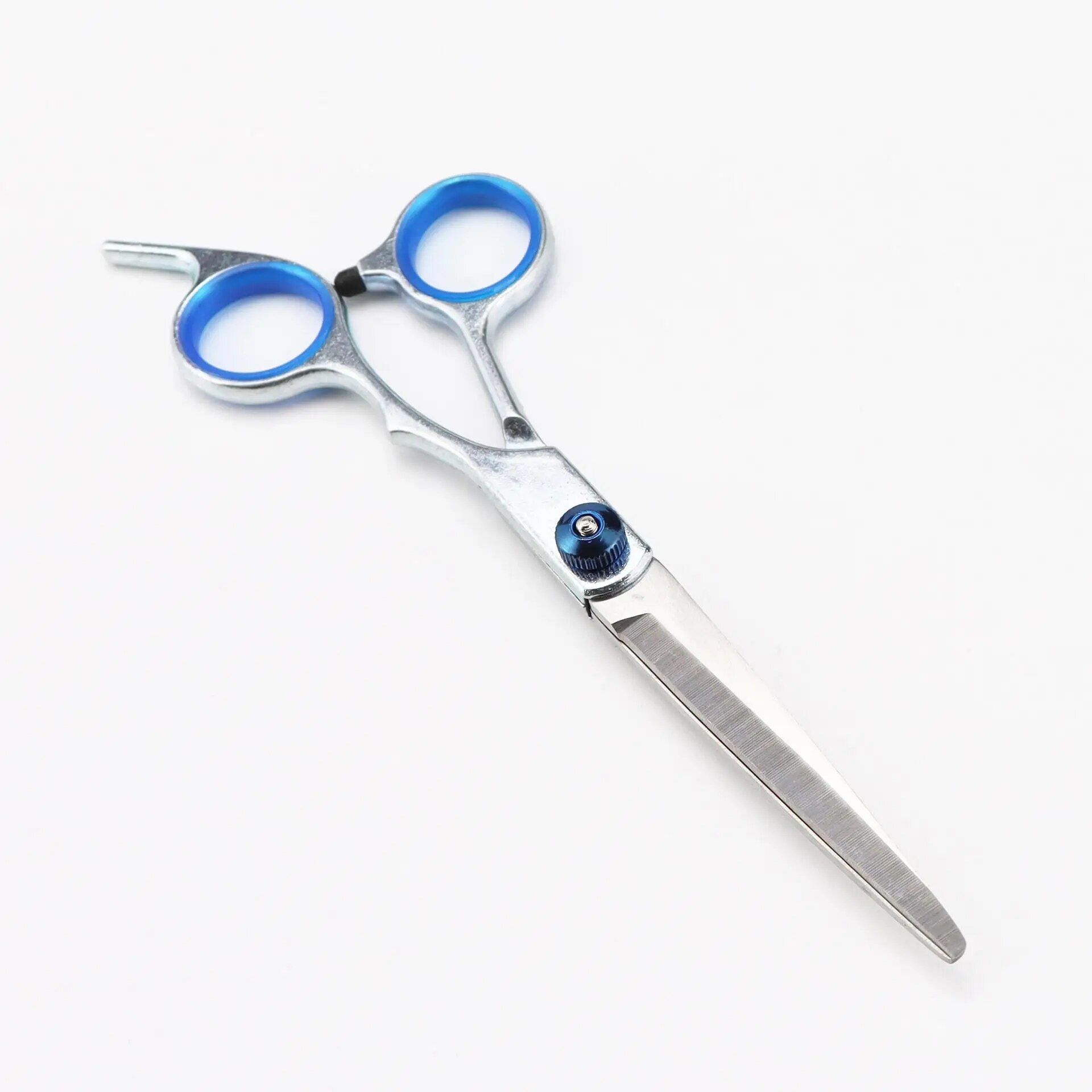 Blue flat scissors