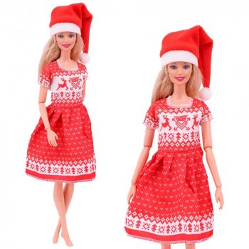 Christmas Festive Doll Dress Set - Santa & Tree Outfits for 11.8inch Dolls, Perfect for Kids' Holiday Gifts