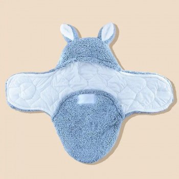 Cozy Cotton Baby Swaddle Sleeping Bag for Autumn & Winter - Thickened, Anti-Jump Quilt