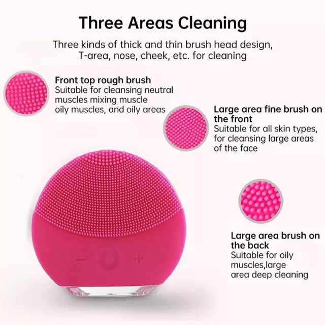 Waterproof Electric Silicone Facial Cleanser & Massager - Image 7