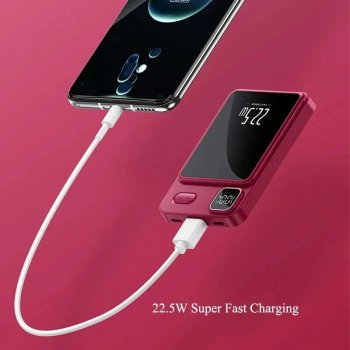 30,000mAh Magnetic Fast-Charging Power Bank with PD20W Wireless & LED Display