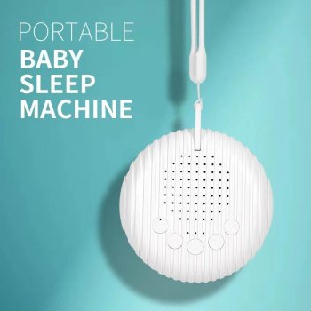 Compact USB Rechargeable White Noise & Lullaby Machine for Babies and Adults