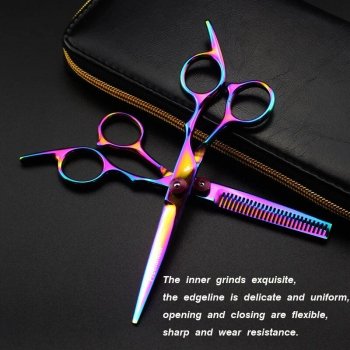 Professional 6-Inch Hair Thinning & Cutting Scissors - Precision Barber Shears for Styling