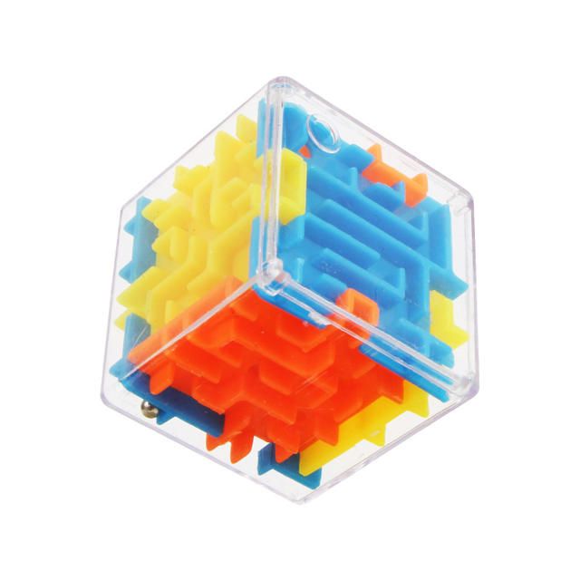 Cube Labyrinthe 3D Géant - Puzzle Maze Avec Bille, Casse-Tête Cérébral En Plastique ABS - Colorblock