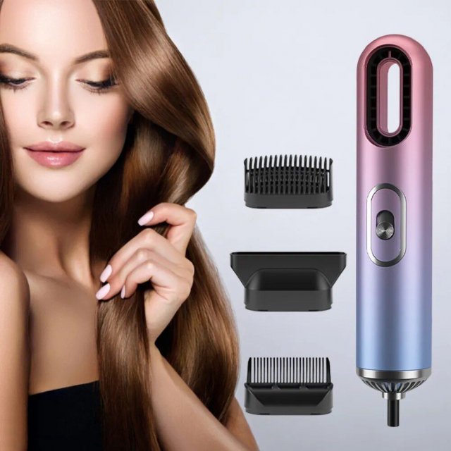 Compact 3-in-1 Anion Hair Dryer with Straightening Comb and Overheat Protection - Image 3