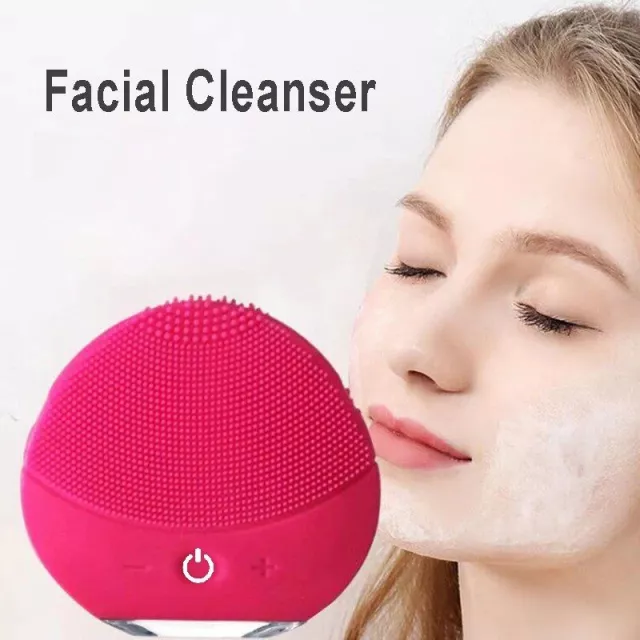 Waterproof Electric Silicone Facial Cleanser & Massager