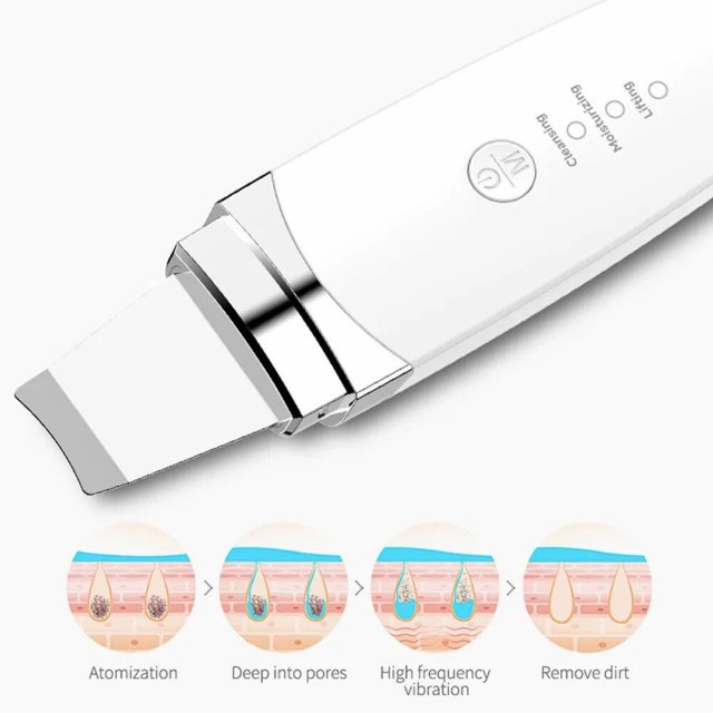 Ultrasonic Facial Scrubber: Deep Cleansing & Rejuvenation Spatula - Image 5