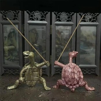 Antique Turtle Incense Burner - Compact Zen-Inspired Home Decor