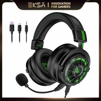 Alternative view of Wired Gaming Headset with 7.1 Surround Sound, Noise-Cancelling Mic, and Multi-Device Compatibility