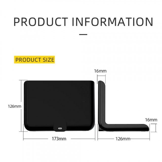 Wireless Charging Pad with LED Clock & Thermometer