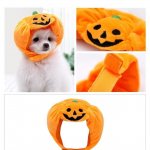 Corduroy Pumpkin Halloween Hat for Cats & Dogs - Image 3