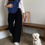 Chic Cotton Dog Crossbody Sling Bag - Image 5