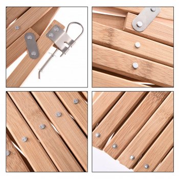 Adjustable Bamboo Pet Safety Gate - Retractable Dog & Cat Barrier Fence