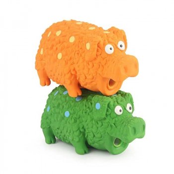 Playful Pig Squeak Toy for Dogs - Latex Chew & Sound Pet Toy