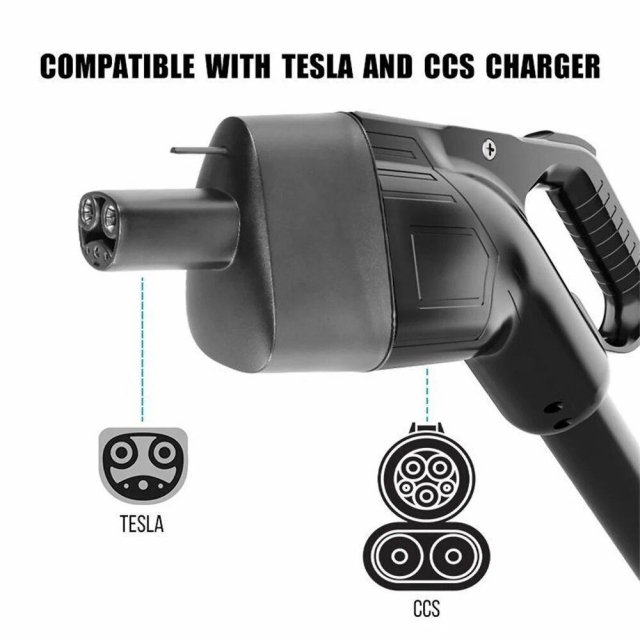 Fast Charging CCS1 to Tesla Converter Adapter for Model Y S X 3