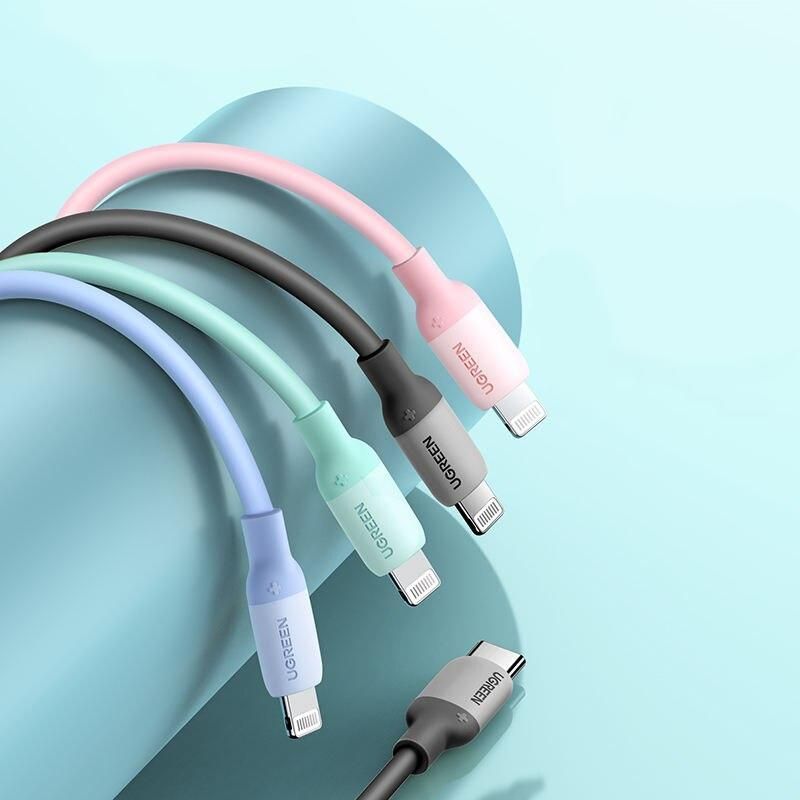 20W PD Silicone USB-C to Lightning Cable