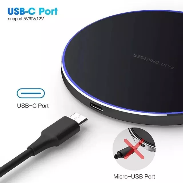 60W Fast Wireless Charging Pad for iPhone & Samsung – Sleek Design with LED Indicator - Image 3