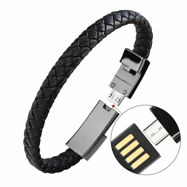 Bracelet USB Charging & Data Sync Cable - Multi-Connector, 3A Fast Charge - Image 3