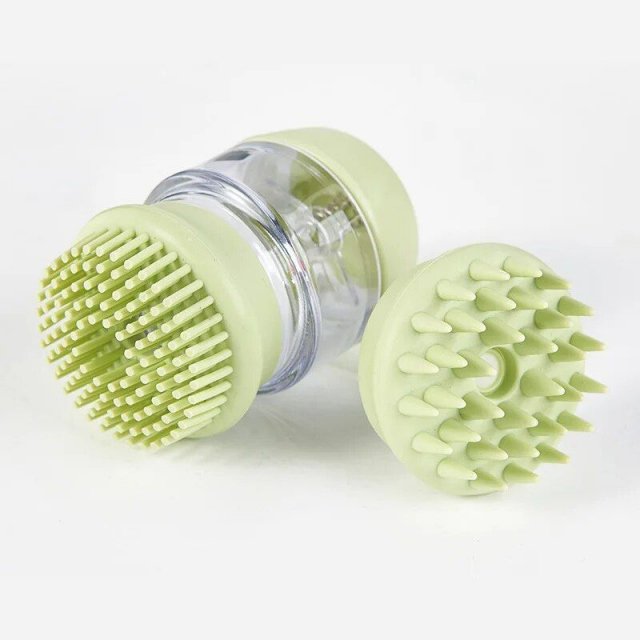 Soft Silicone Dog Bath Brush - 2-in-1 Grooming and Massage Comb for Pets - Image 4