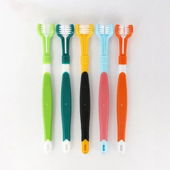 Multi-Angle Pet Toothbrush for Dogs & Cats