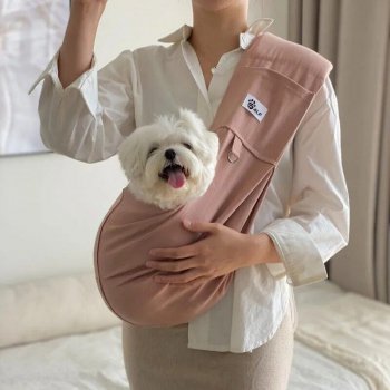 Chic Cotton Dog Crossbody Sling Bag