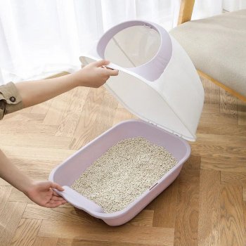 Deluxe Enclosed Cat Litter Box
