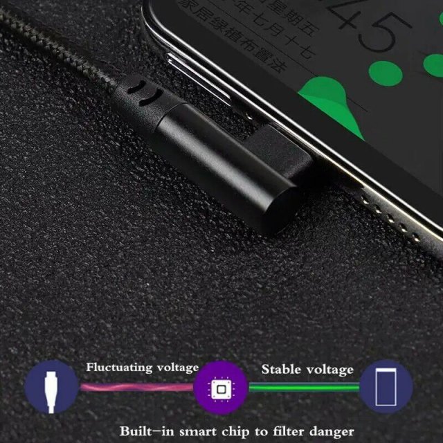 90° USB-C to USB-C Fast Charging Cable for iPhone 15 & MacBook - Image 4