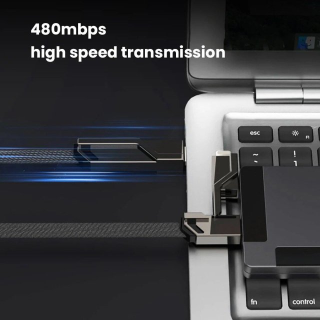 4-in-1 USB C Lightning Fast Charge & Sync Multi-Cable