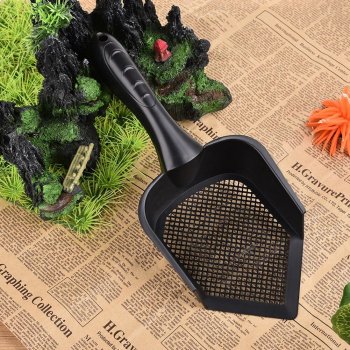 Efficient Fine-Holed Litter Scooper for Pets