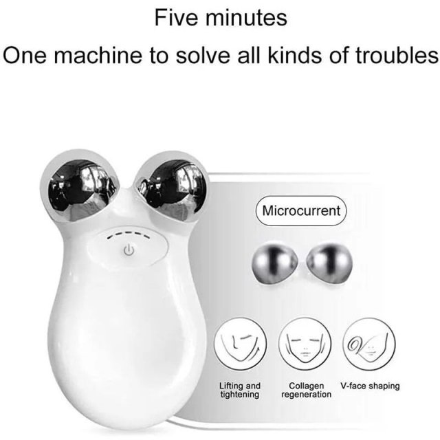 5-Gear Rechargeable Face Massager: Electric Micro-Current & 3D EMS Firming Technology - Image 5