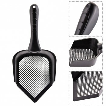 Efficient Fine-Holed Litter Scooper for Pets